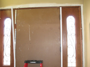 Door Guard TM Sidelited door unit RTO12508-2 (double sidelite) for an 8 foot door, with a 1 1/2 inch mull post (most common)