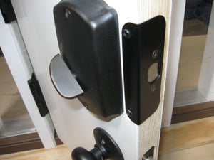 Door Guard TM Sidelited door unit RTO7508-2 (double sidelite) for an 8 foot door with a 1 inch wide mull post  (Therma Tru continuous sill system)